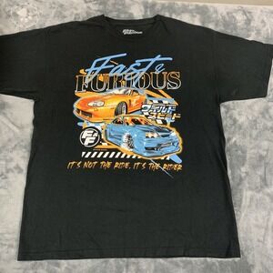 2001 Universal Studios Fast and Furious Movie Promo T Shirt Size XL Big Graphic